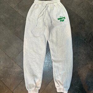 Glacier Grey White Fox Sweatpants
